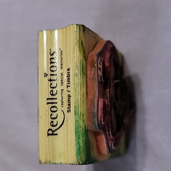 Cartoon Santa Claus Wooden Rubber Stamp - Picture 3 of 4